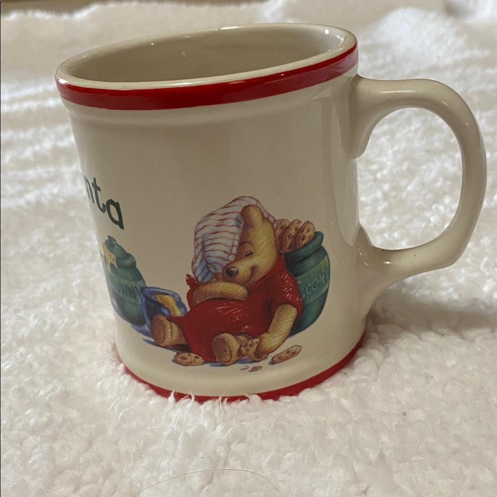 Vintage Winnie the Pooh “Milk for Santa” holiday Christmas tea / coffee mug